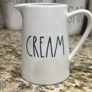 Rae Dunn Cream Ceramic Pitcher